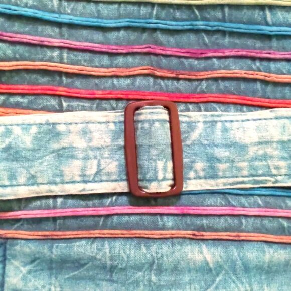 Laptop Messenger Bag Boho Cotton Distressed Retro Hippie - Picture 6 of 11